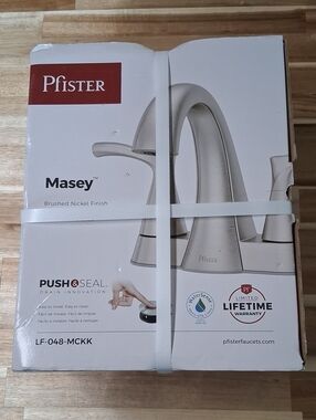 Pfister Masey brushed nickel bathroom sink faucet LF-048-MCKK